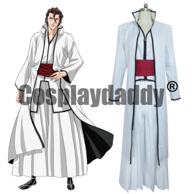IN STOCK BLEACH Arrancar Sousuke Sosuke Aizen Cosplay Costume Kimono Outfit
