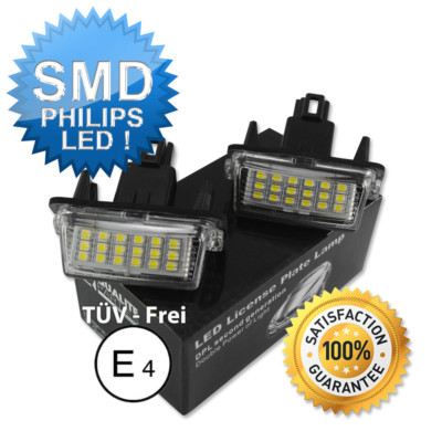 2x LED KENNZEICHENLEUCHTE TOYOTA YARIS VERSO CAMRY PRIUS KENNZEICHENBELEUCHTUNG
