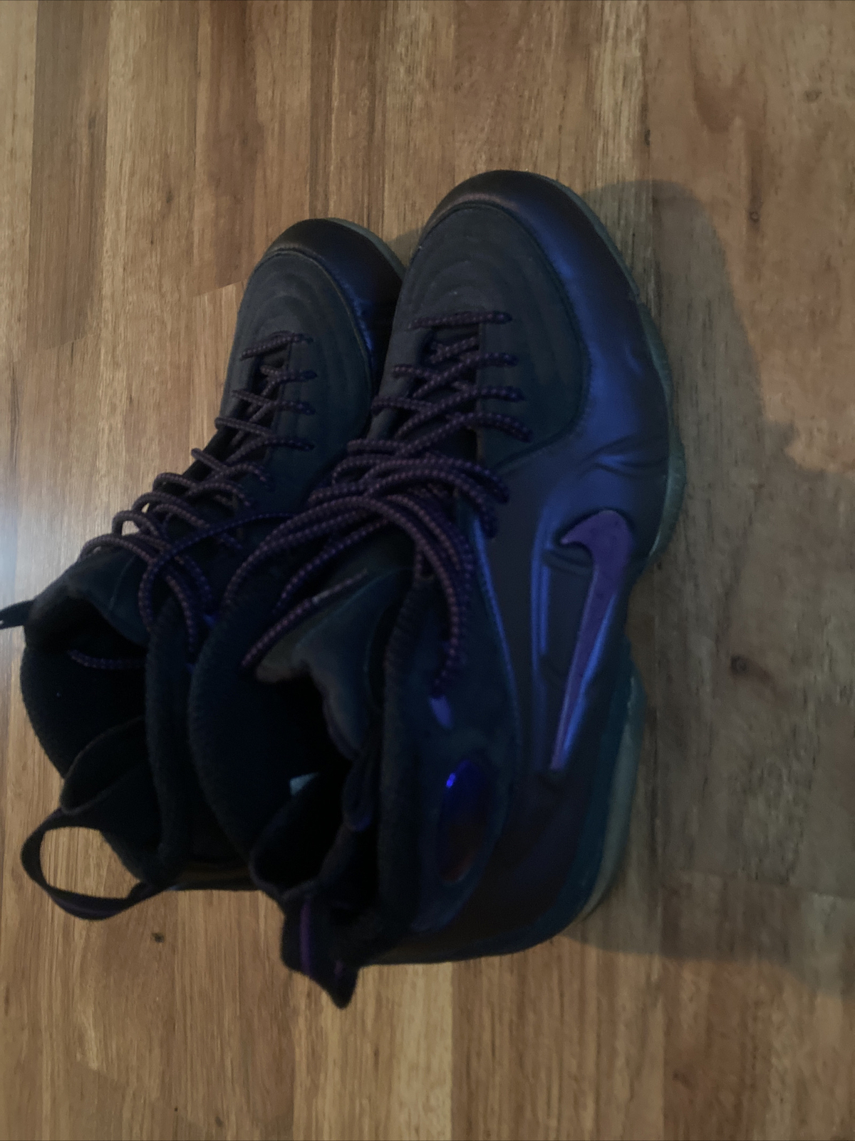 Nike Air Penny 1/2 Cent Eggplant Foamposite Size 10 Purple 344646500