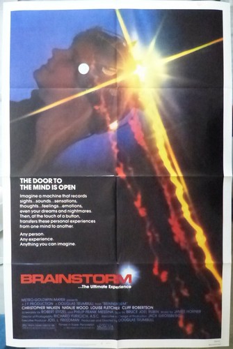 Brainstorm Movie Poster,Year 1983,Original,Folded,1-Sheet,Natalie Wood /1