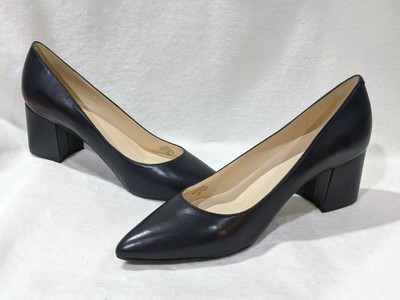 silver block heels size 11