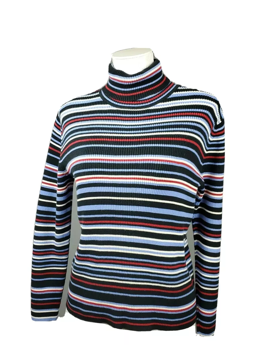 Navy shop striped turtleneck