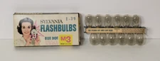 Sylvania Blue Dot Flashbulbs M3 VTG NOS 12 Clear Bulbs USA NEW OLD STOCK