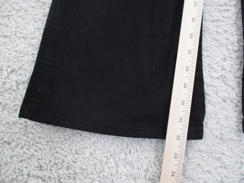 Marine Layer Pants Womens 6 Black Flared Cotton Blend Gothic Punk Grunge Emo A3 - Picture 3 of 12
