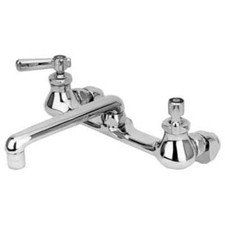 Chicago Faucet Wall Mount Sink Faucet 2.2 Gpm 8 In Center Distance