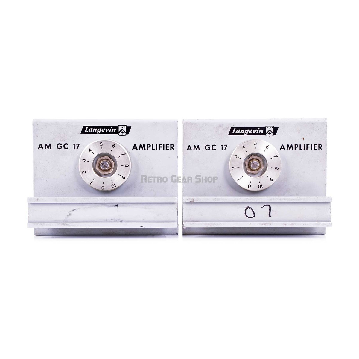 Langevin AM GC 17 Mic Preamp Modules Stereo Pair Vintage Rare AM17