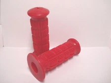 VINTAGE NOS HUNT WILDE RED WAFFLE BMX BICYCLE GRIPS SCHWINN SCRAMBLER OTHERS 