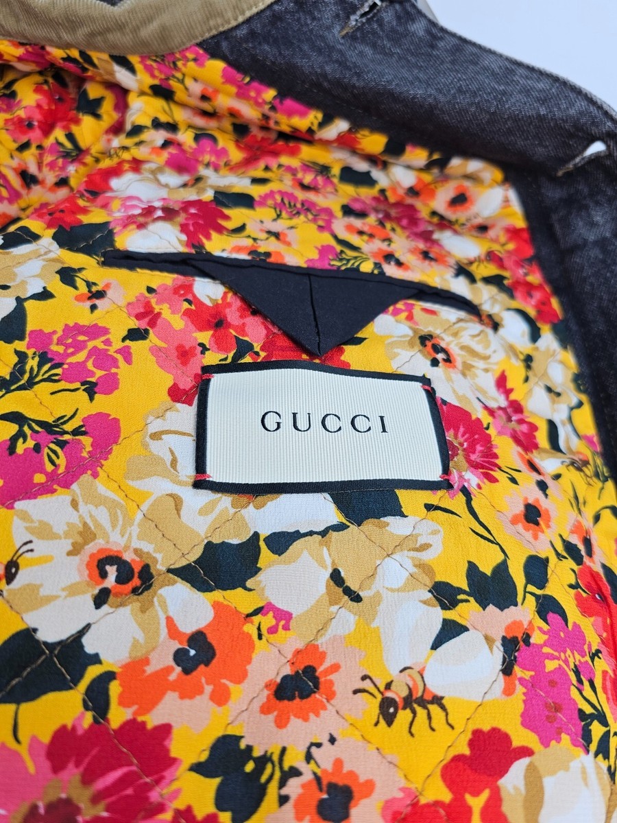 GUCCI Black Vintage Oversized Denim Jacket New Size IT48/M GUCCI Black Vintage Oversized Denim Jacket New Size IT48/M