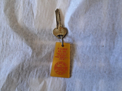 Vintage Unknown Hotel Key & Fob Radio City Station New York New York