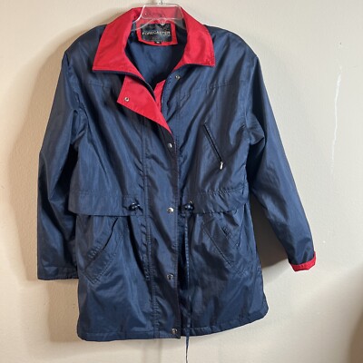 Forecaster of Boston women's rain jacket lightweight blue size M