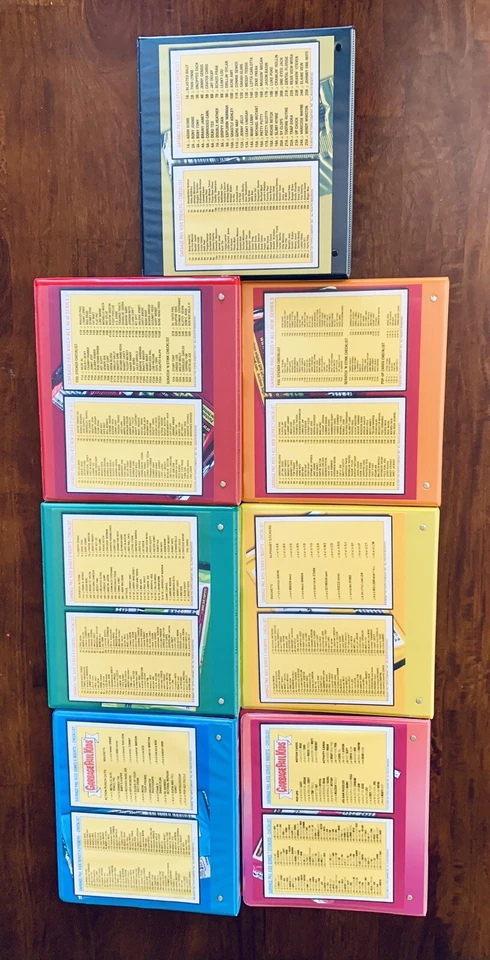 GARBAGE PAIL KIDS COLOR BINDERS W/FRONT,BACK & SPINE PRINT ANS1-7 ALL NEW SERIES - Image 2 of 3