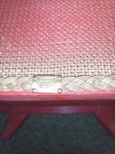 Vintage Kraft Lloyd Loom Pink Gold Wicker, Rattan Bedroom Cabinet Cupboard