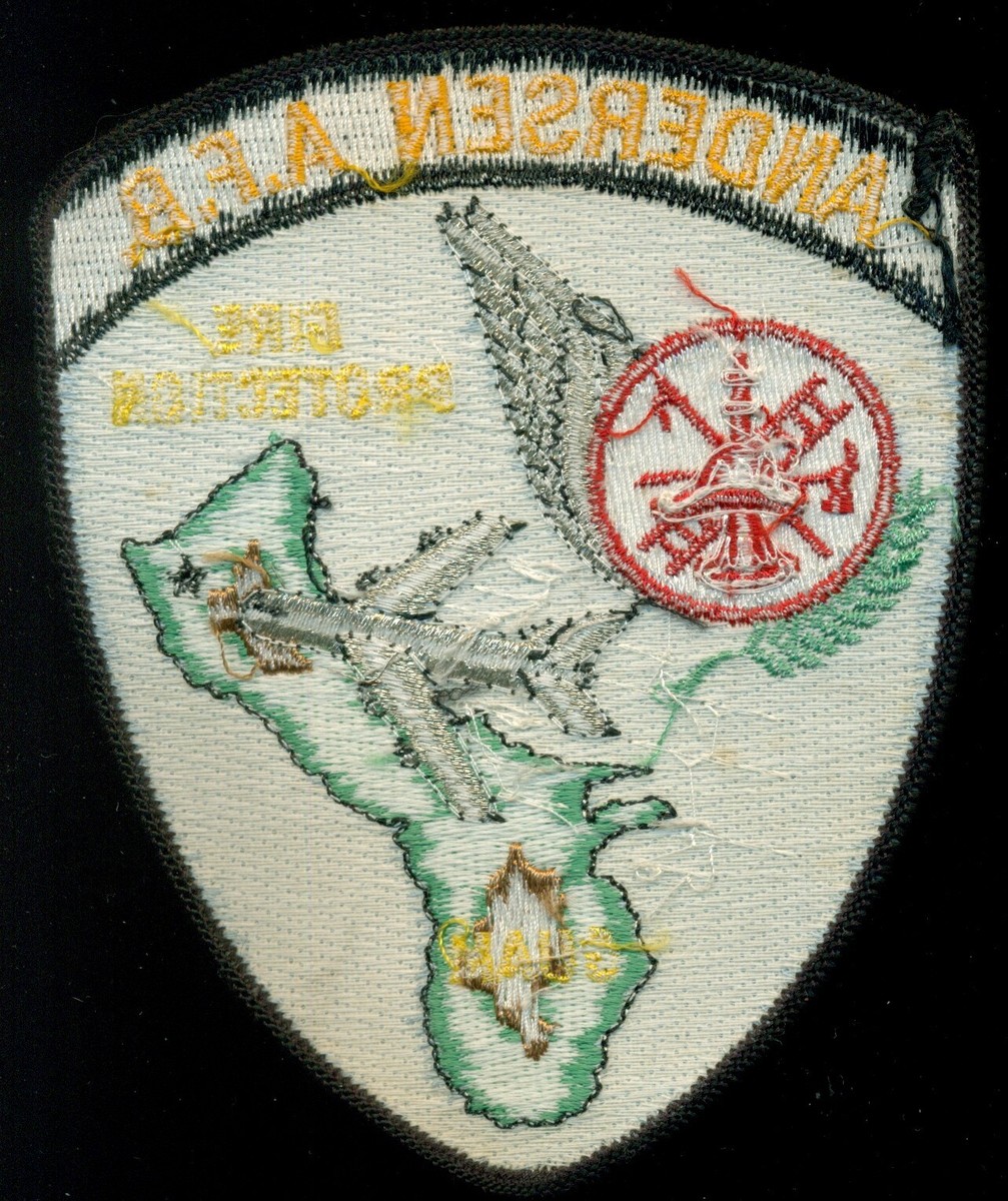 USAF Andersen AFB Guam Fire Dept Patch CC-3 | eBay