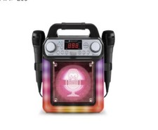 Singing Machine SML652BK HDMI Groove Mini Portable Karaoke System with Blueto...
