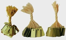 100 pcs Gold Plastic Price Tags, Jewelry Price Tags with String - 100 Pcs