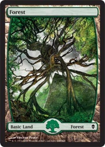 Forest (249) - Full Art ~ Heavily Played Zendikar MTG Magic UltimateMTG Land Car - Picture 1 of 1