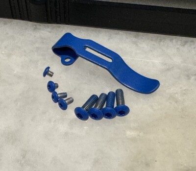 Blue Pocket Clip & Torx Screws Set For Streamlight Wedge 88810 88811 Flashlight