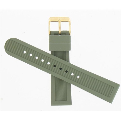 Bracelet De Montre Tropic Star Marron 19mm - Boucle Ardillon, Matériau Tropic, Neuf Sans étiquette