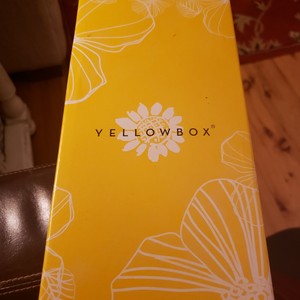 navy blue yellow box flip flops