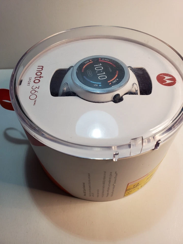 Nuevo Motorola Moto 360 Sport 45mm Funda Silicona/Goma Blanca Banda Deportiva Envío Gratis Foto 3 de 4