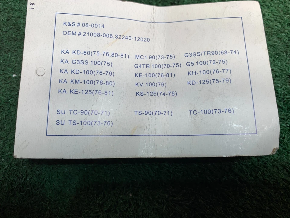Vintage NOS K&S Contact Point Kawasaki Suzuki KD G4TR MC1 KM KE KV G5 KH TC TS - Image 2 of 2