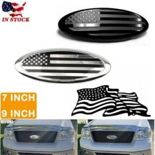 7 / 9 inch For F150 Emblem Front Grille Tailgate Badge Sticker American US Flag