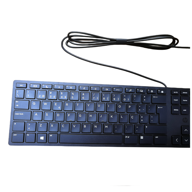 HP USB wired keyboard HSA-P010K black Portugal layout | eBay