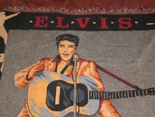 Classic Elvis Presley Longhui bedding Fringe Blanket  46 x 66 Inches