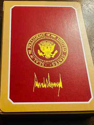 Presidential Seal of US President Donald J Trump Signature VVIP Playing Cards