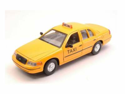 1999 Ford Crown Victoria Taxi Diecast 1:24 Scale Model Car - Welly 22082~