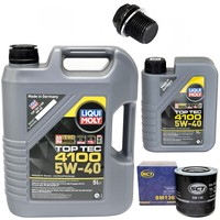 MotoröL Set 5W-40 6 Liter + ÖLfilter Sm 136 + Schraube FüR Volvo S70 V70 S80 2.5