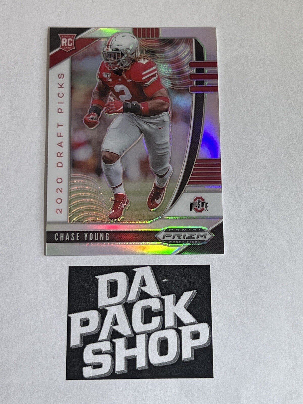 CHASE YOUNG 2020 PANINI PRIZM FOOTBALL DRAFT PICKS #130 SILVER ROOKIE CARD