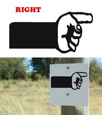 Arrow Steering Right, Sticker Vinyl Version Mano-Echa