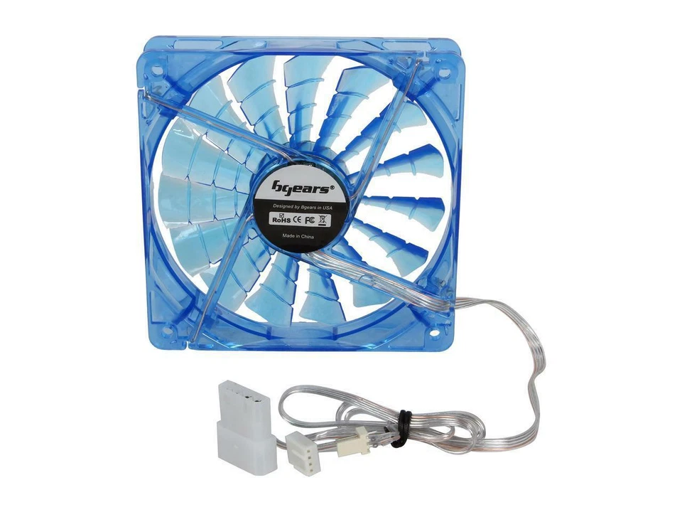 Bgears B-PWM 120 BLUE Blue LED PWM technology mini 4 pin 4 wire 2 ball bearing h - Image 3 of 4