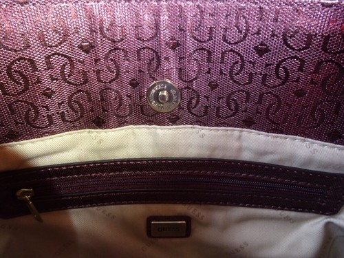 Bolso de hombro para mujer GUESS Halley novia Burdeos - Imagen 6 de 12