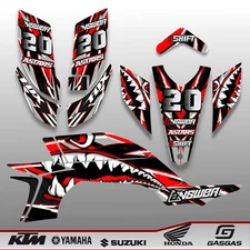 Full Custom Graphics Kit Yamaha YFZ450 ATV Stickers 2003 to 2008