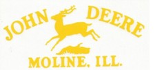 2X  JOHN DEERE MOLINE, ILL. LEAPING DEERE  2-...