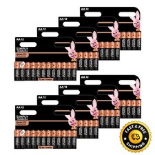 Duracell AA Battery AAA Batteries Simply, Alkaline LR6, 10 Year Long Expiry X 96