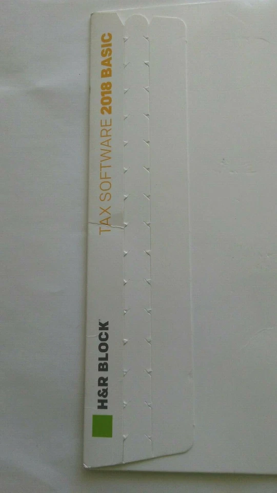 H&R Block Tax Software 2018 Basic Simple Tax Situations Federal New! - Image 2 of 2