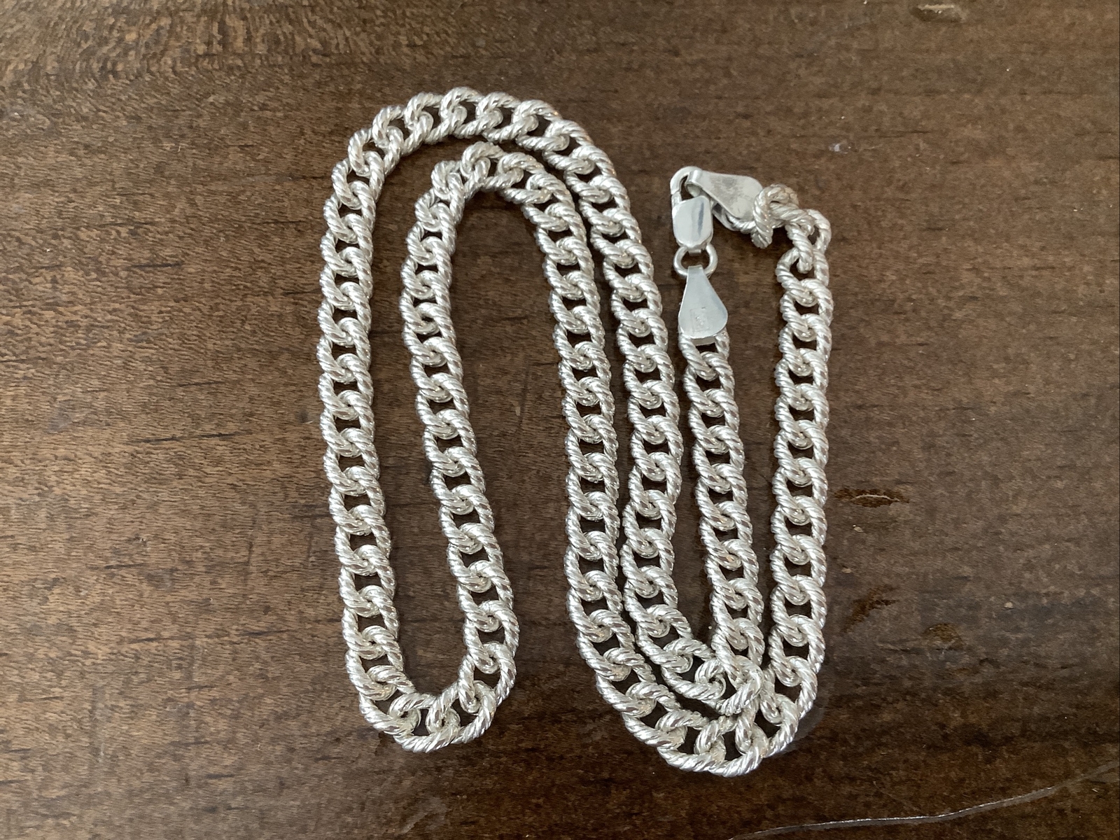 Gorgeous Solid Sterling Silver Braided Cable Link… - image 1