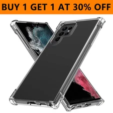 Clear Shockproof Phone Case for Samsung Galaxy S23 Ultra Plus S23+ S22+ S21+