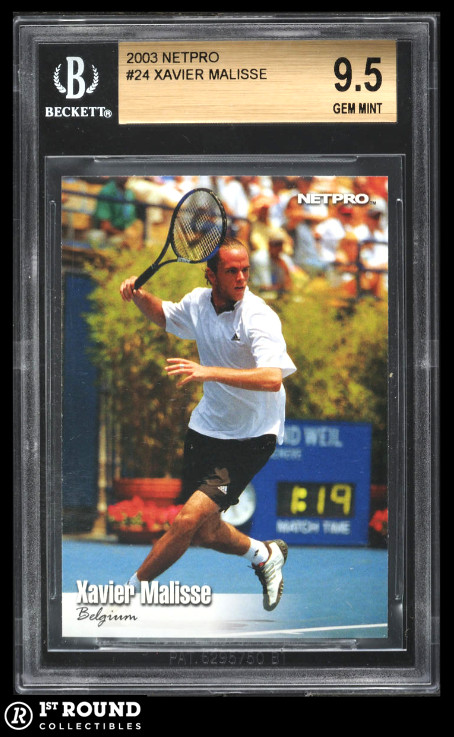 Xavier Malisse RC BGS 9.5: 2003 NetPro Rookie Card #24 No Cards Graded Higher