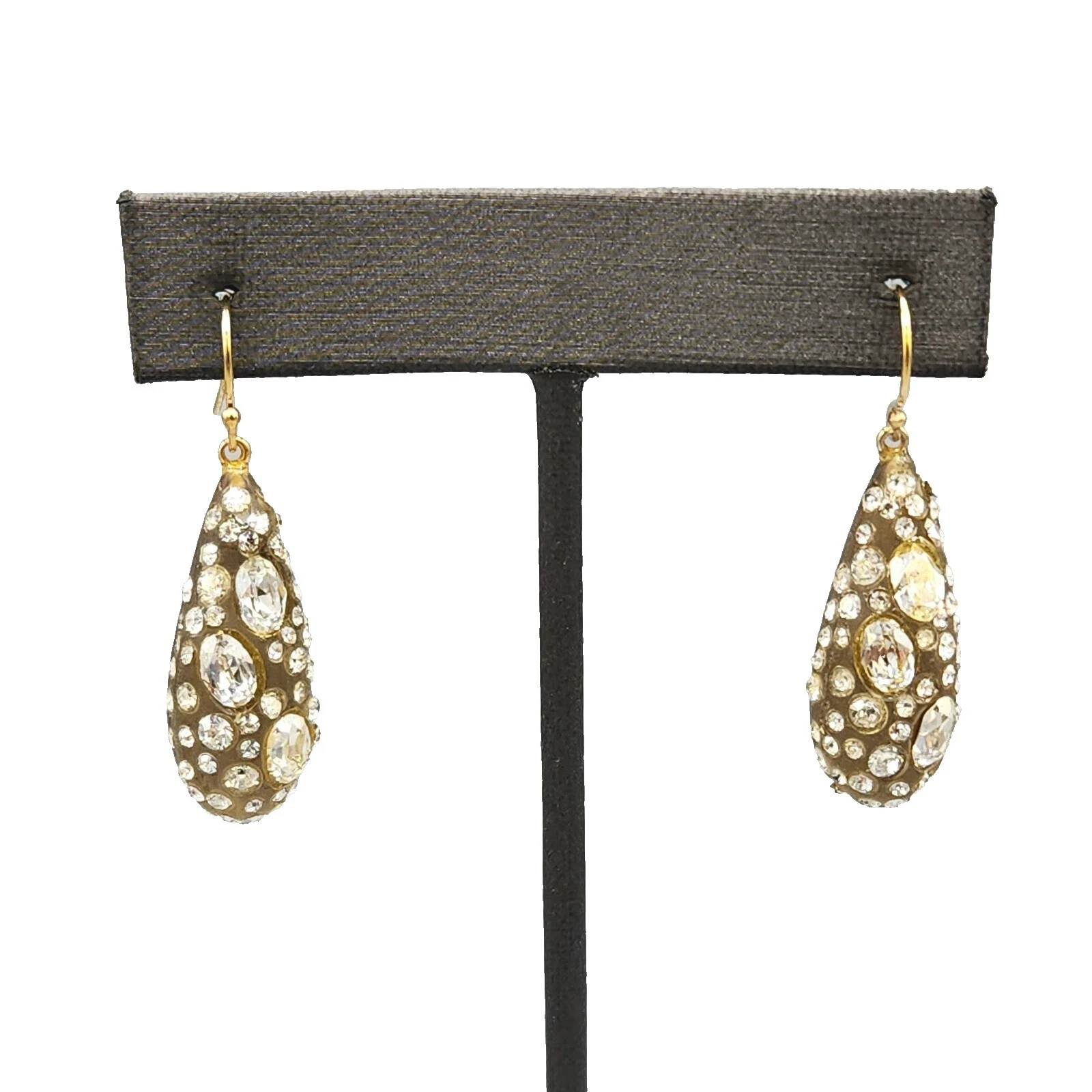Lucite Yellow Gold Filled Fashion Earrings