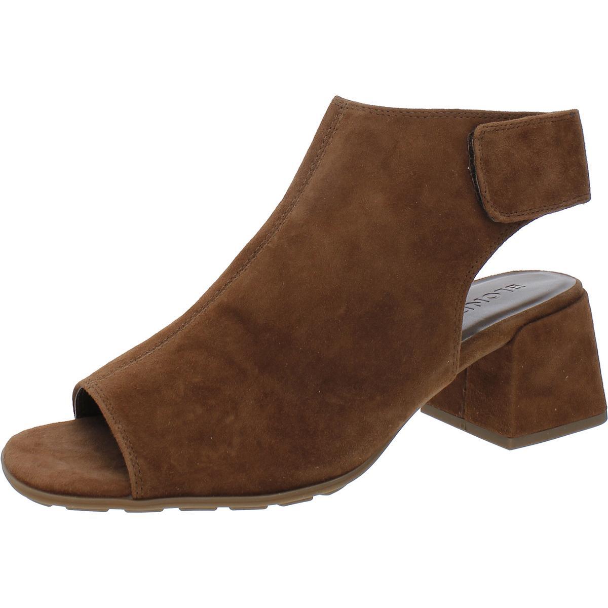 Женские замшевые туфли Maria коричневого цвета Blondo на блочном каблуке 10 см BM BHFO 3950 16090₽