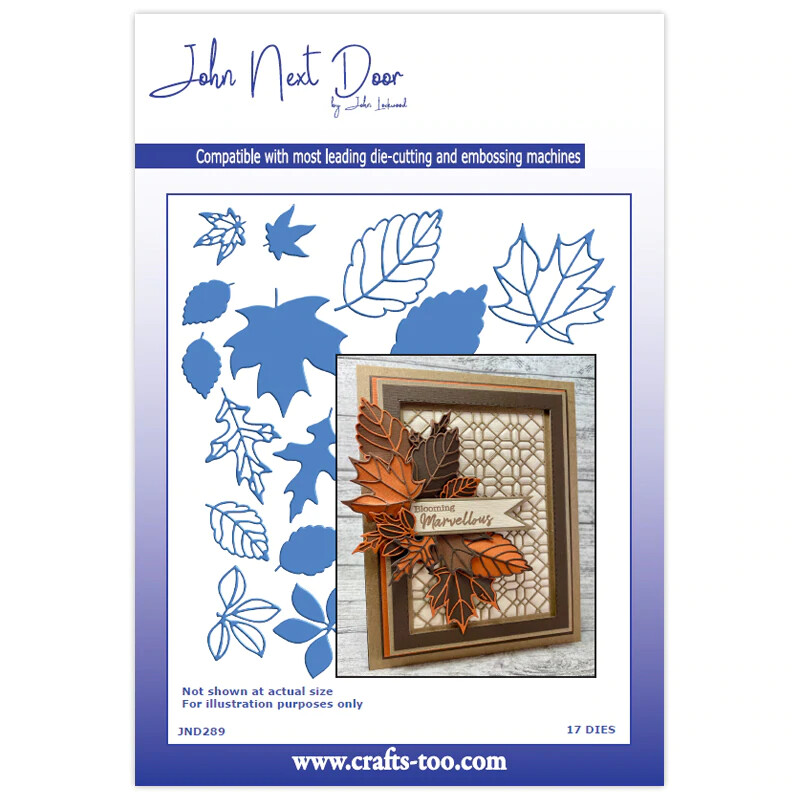 John Next Door Metal Cutting Dies Vintage Leaves JND289
