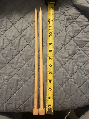 Clover 15 (10mm) 3012 Takumi Bamboo Knitting Needles 14'' (35cm) Made In Japan