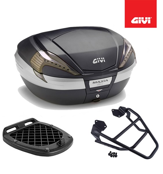 Givi Koffer Set Schwarz V56NNT + Platte Yamaha FJR 1300 2018 2019 2020-image