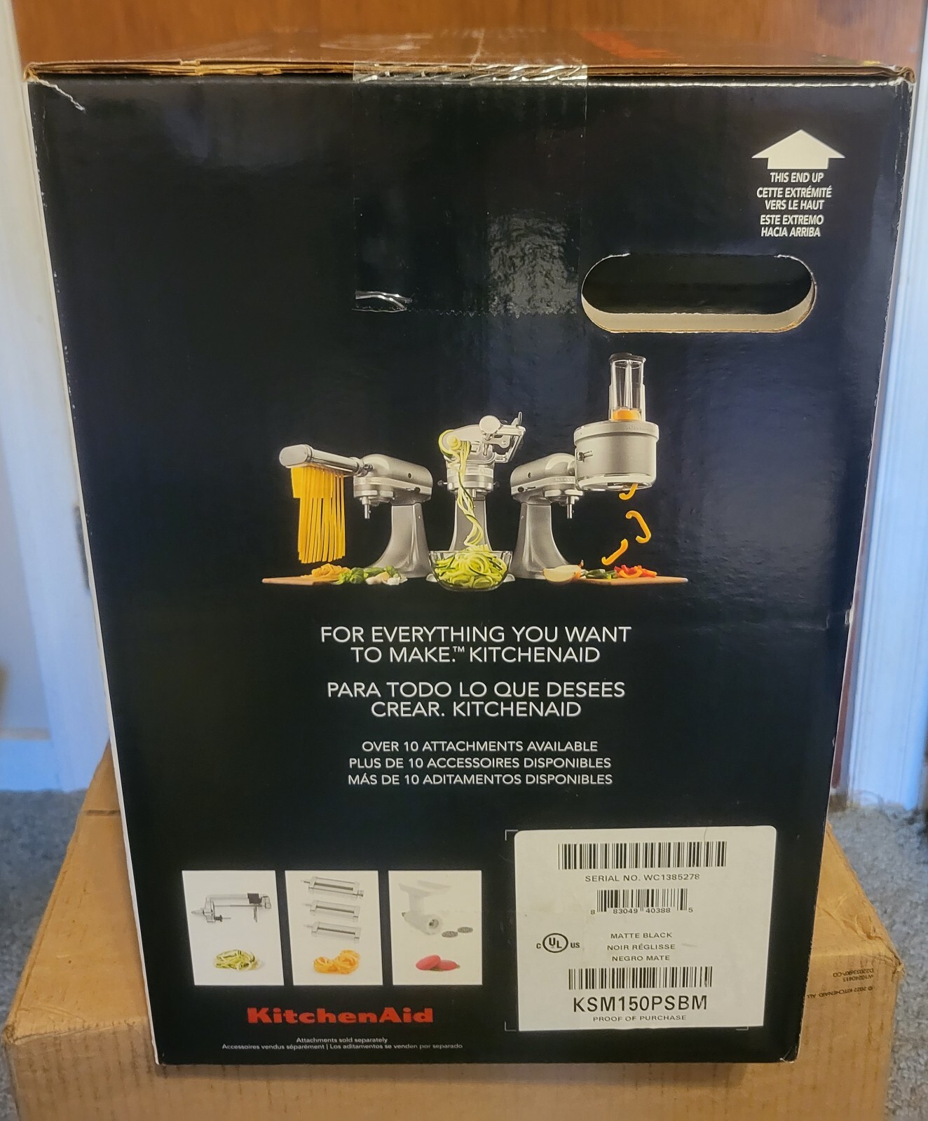 KitchenAid Artisan Series 5 Quart TiltHead Stand Mixer, Black Matte