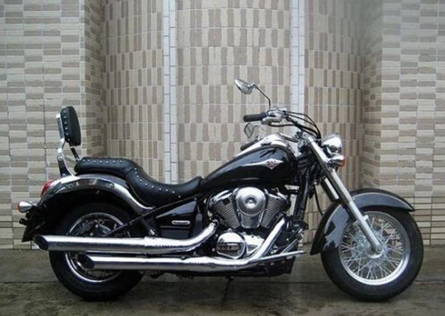 Calcomanías cromadas con emblema del tanque de gasolina para Kawasaki Vulcan VN 500 750 800 900 1500 Foto 2 de 4