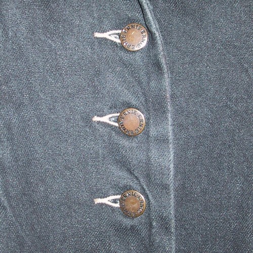Norma Kamali Vintage Long Black Denim Jacket - Picture 8 of 10